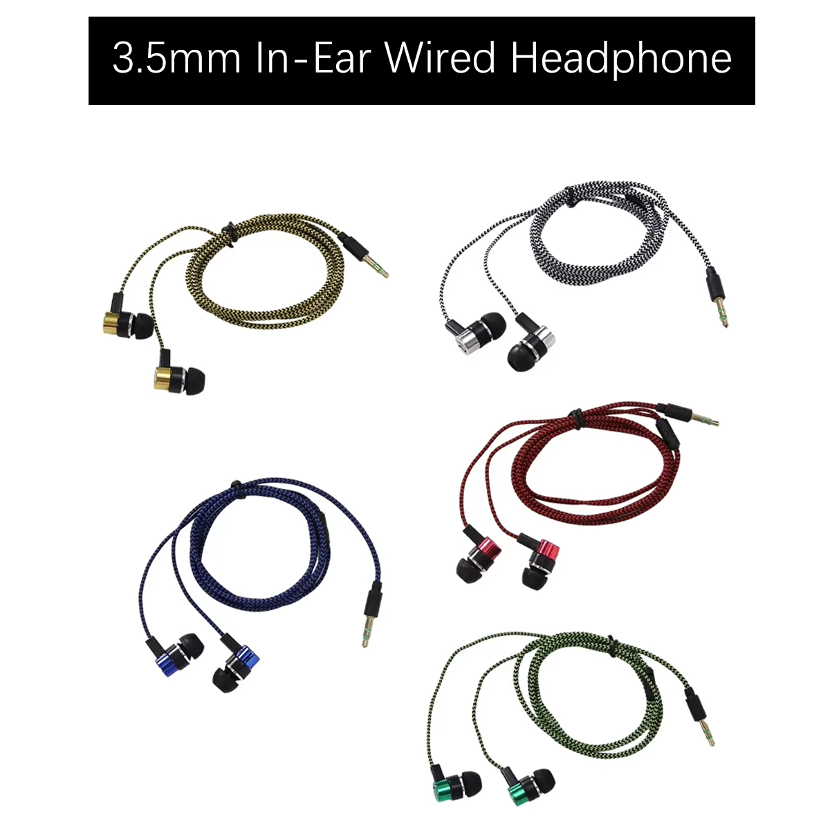 Audiophile Headphone Wired - Fones de Ouvido Intra-auriculares com Fio