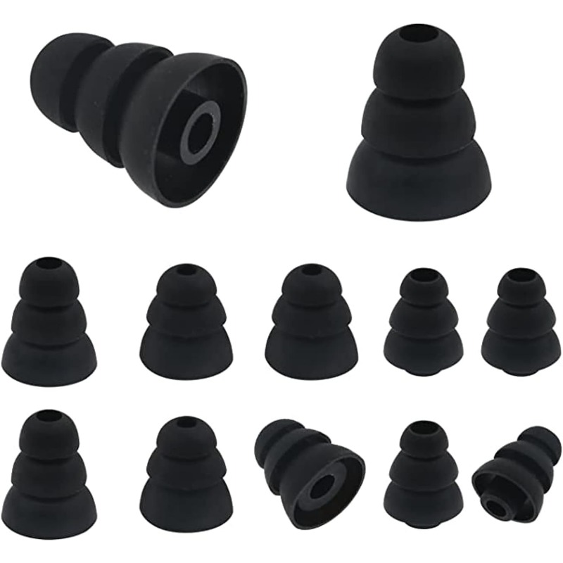 Silicone Ear Tip Replacement - 6 Pontas de Silicone Isoladoras de