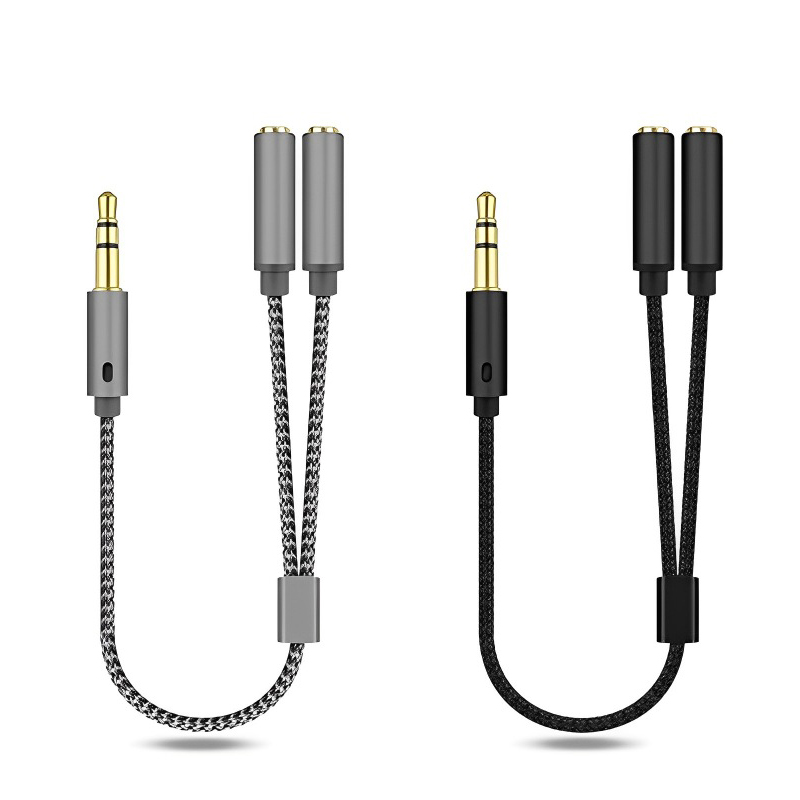 Audio Splitter Y - Divisor de áudio de 3,5 mm
