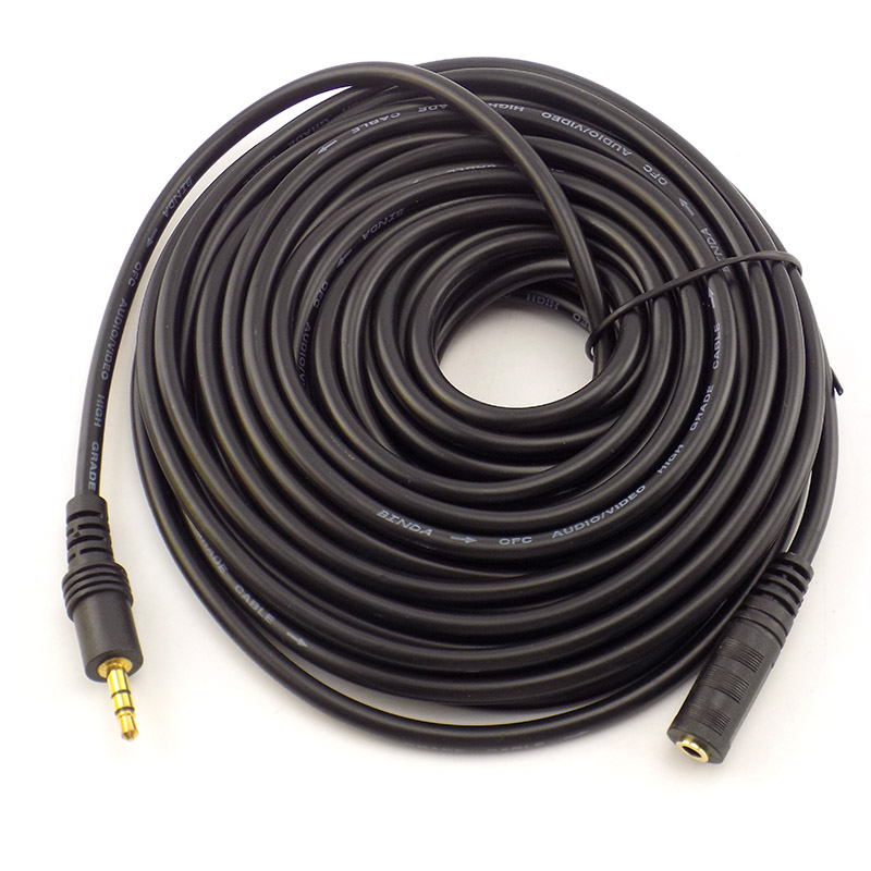 1.5/3/5/10m 3.5mm estéreo mach - Cable Extension 3.5 avaliação e preço