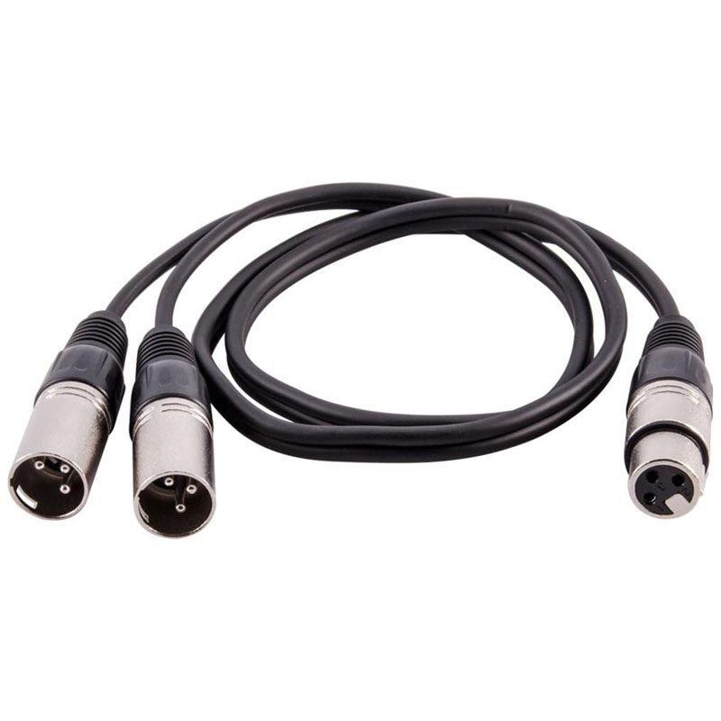Cabo divisor xlr 3 pinos fêmea - Audio Splitter Y avaliação e preço