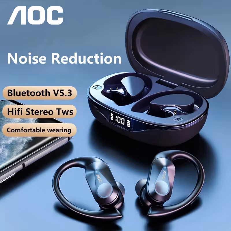 Fone de Ouvido Esportivo AOC S - Wired Earphone Mic avaliação e preço