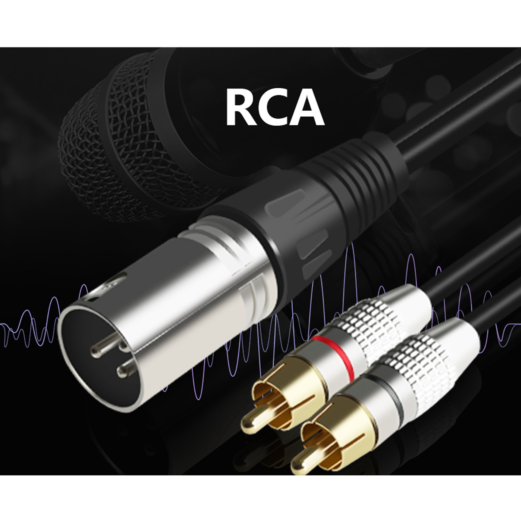 Conector do cabo de áudio esté - Audio Splitter Y avaliação e preço