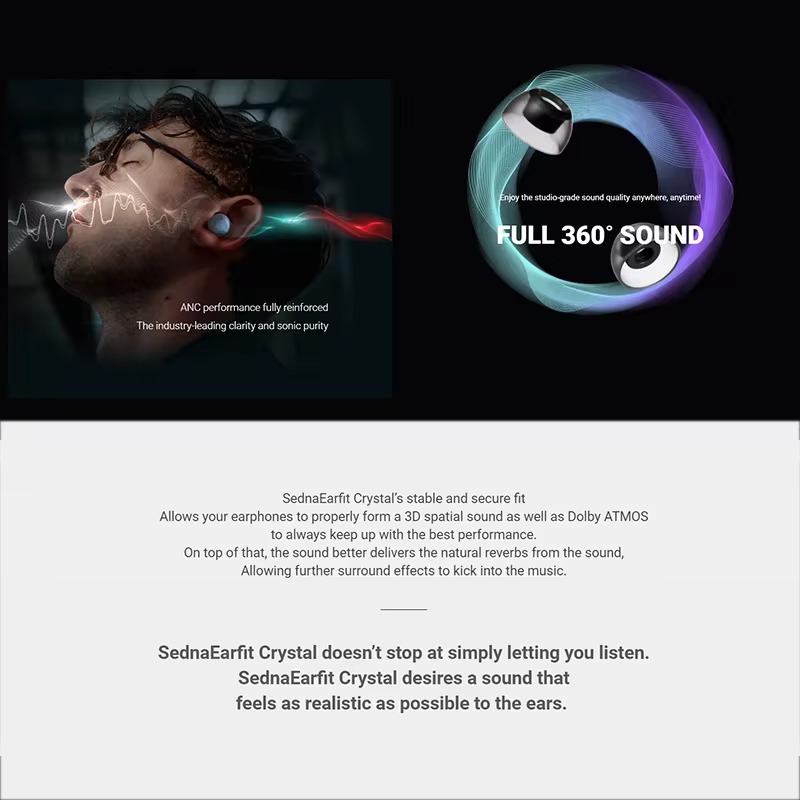 AZLA SednaEarfit Crystal Earti - Wireless Earbuds Tws avaliação e preço