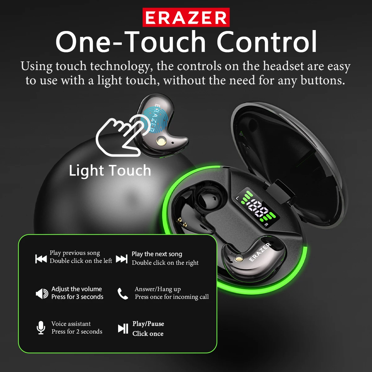 Fones de Ouvido Bluetooth Intr - Earbuds Charging Case avaliação e preço